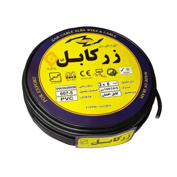 خرید کابل برق افشان زر کابل آلبا 2 در 6