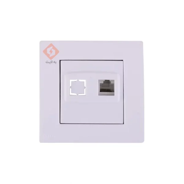 خرید پریز سوکت شبکه cat 6 جهان الکتریک مدل کارن